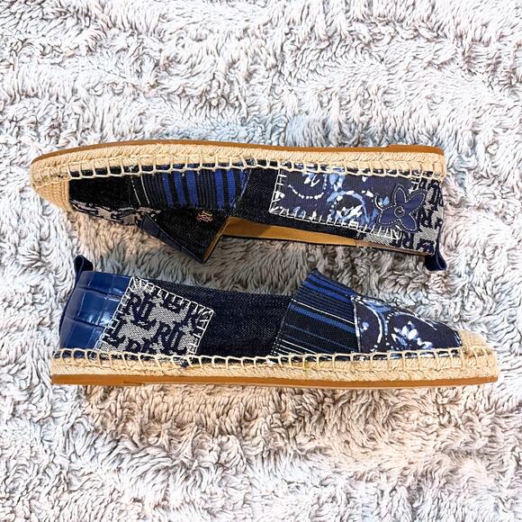 Lauren Ralph Lauren Cameryn Patch Espadrilles Flats Size 10 - Picture 5 of 8